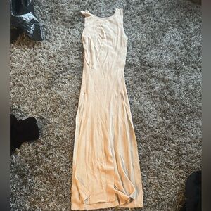 Brand New Beige Maxi Comfortable Dress selling